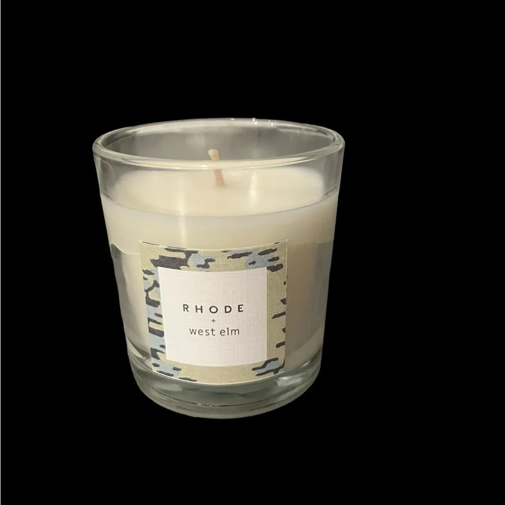 NIB Rhode + West Elm Thistle & Wildflower 4.9 oz Single Wick Scented Candle